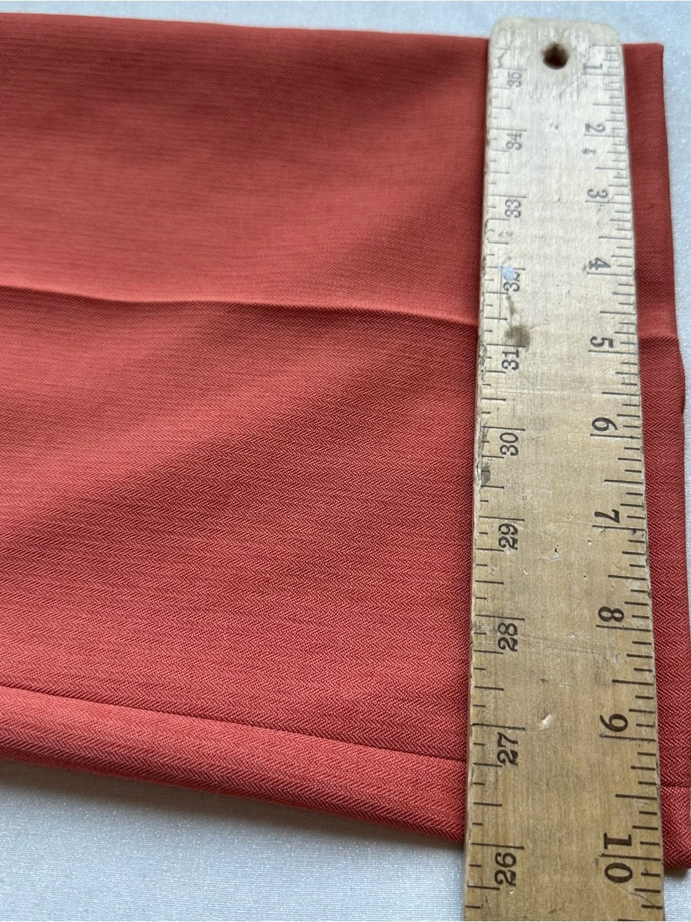 Lior Paris Pants Womens T2 US 6 Rust Coral Wide Leg Flat Front Made France 29x32 - Picture 13 of 13